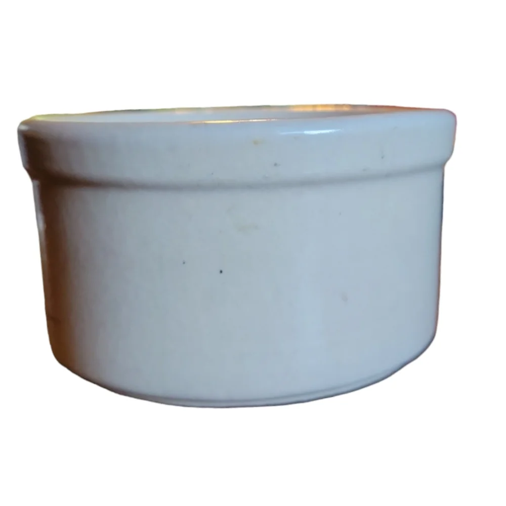 Vtg NWT Earthenware Handpainted Tan Crock Loon R.R.P. Co. Roseville Ohio - Picture 4 of 6